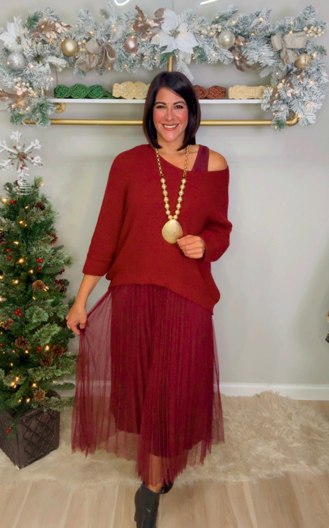 Italian Pullover Tull Maxi