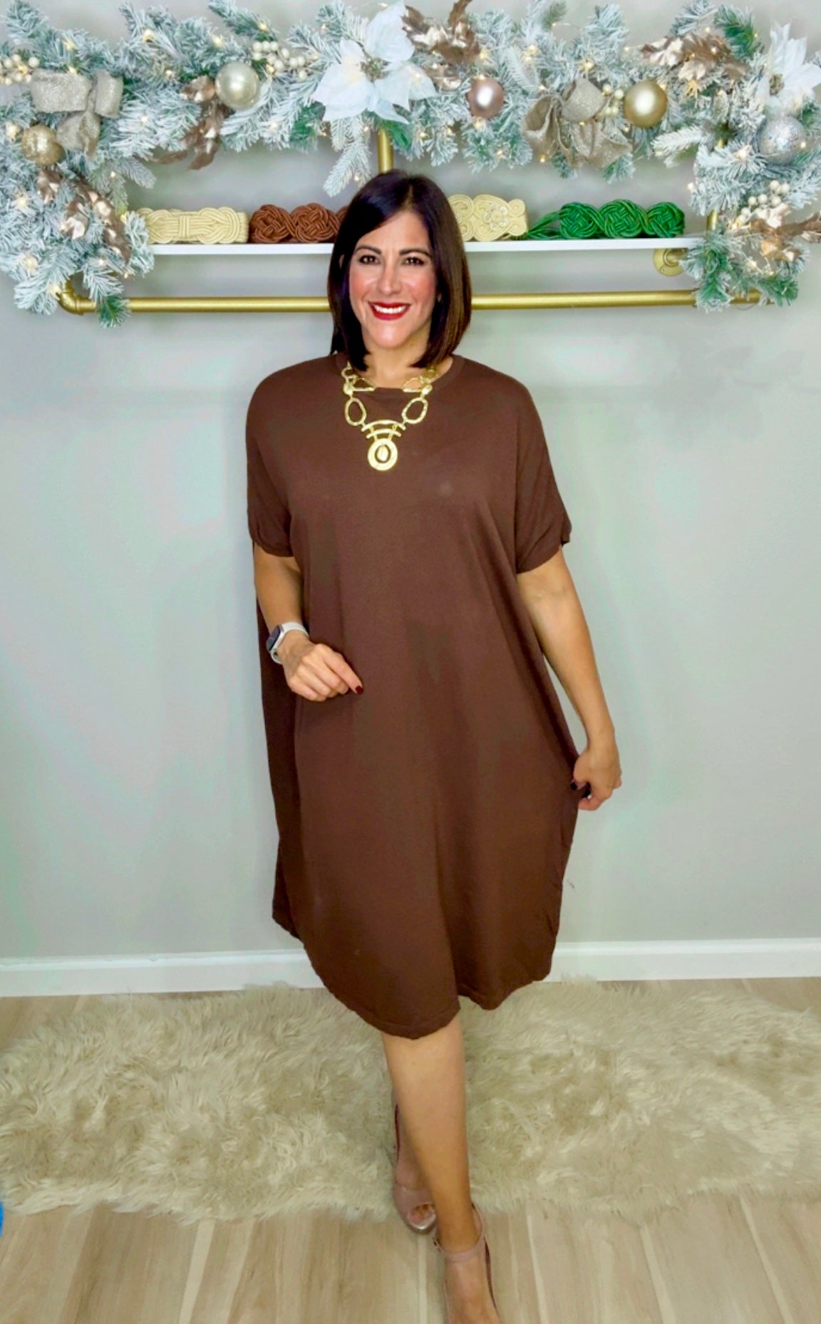 Italian Ovesized Dress Shirt belt included