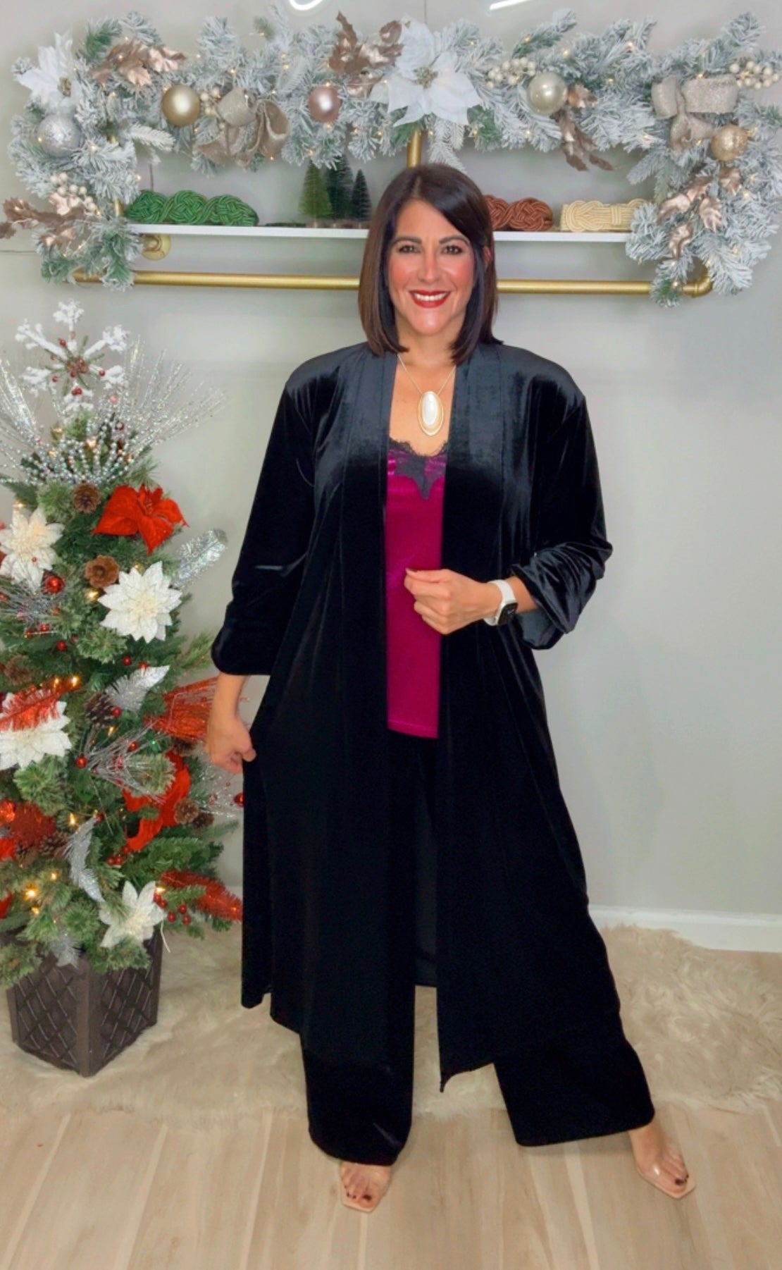 Italian Long Cardigan Pant set