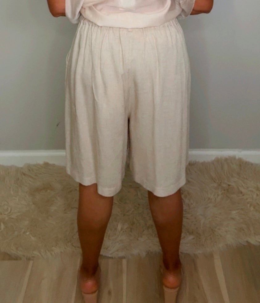 Italian Linen Blend Bermuda