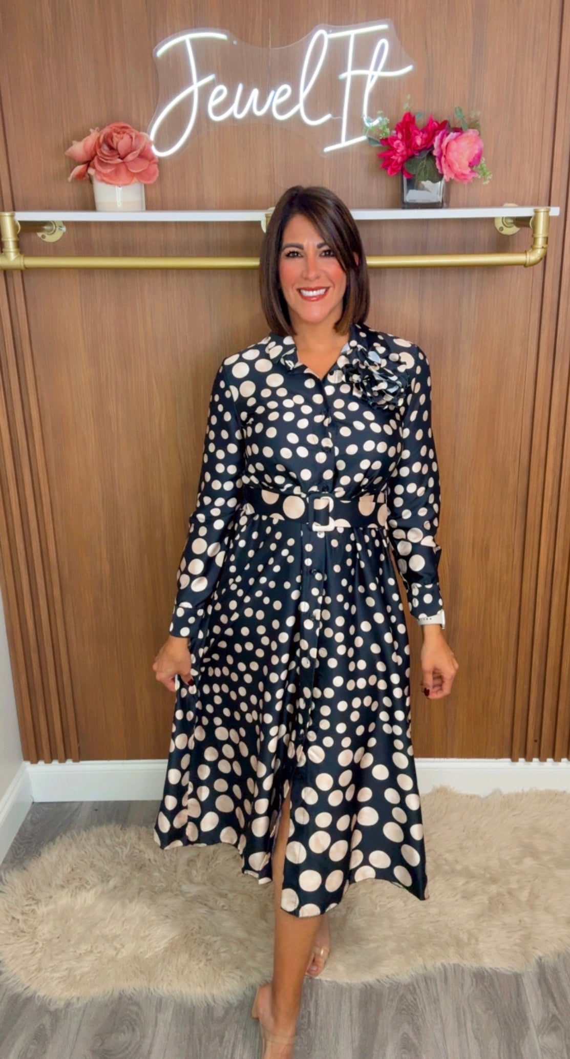 Italian Polka Dots Midi