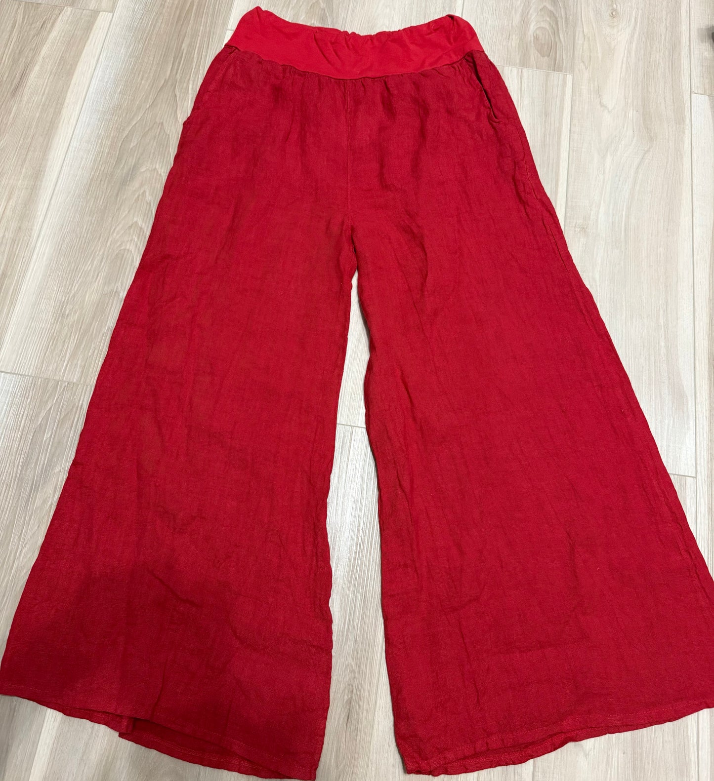Italian Linen Wide leg trouser