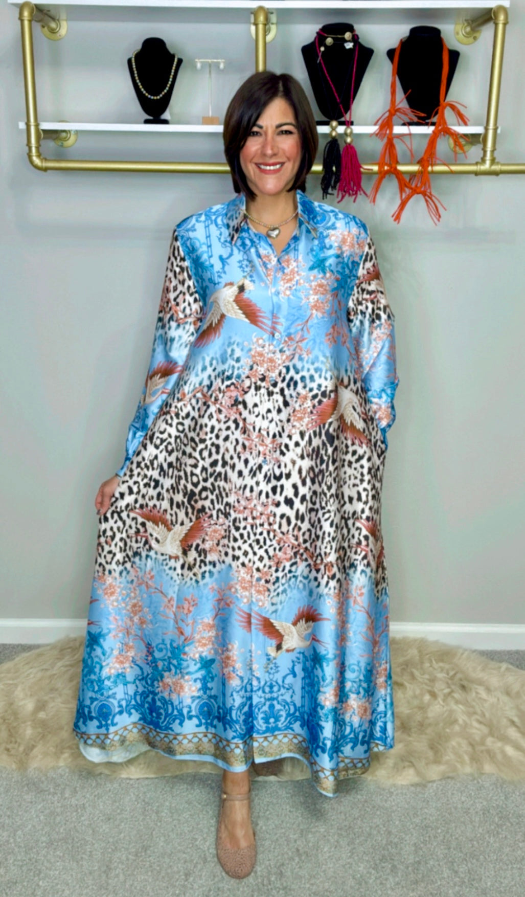 Italian Animal Print Maxi