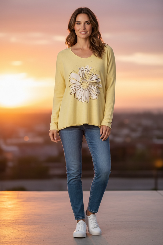 Italian Sunflower Pullover