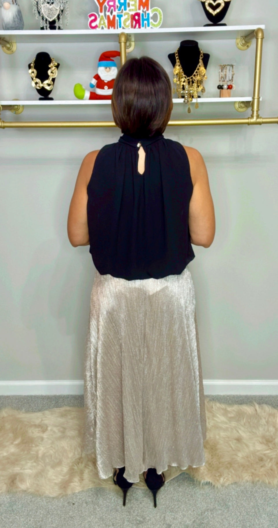 Italian Sheer Flowy Maxi Skirt