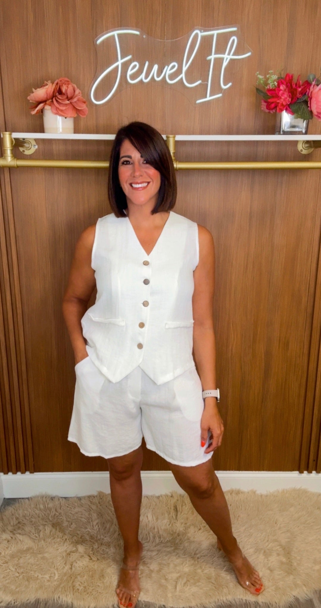 Italian Vest Bermuda Set