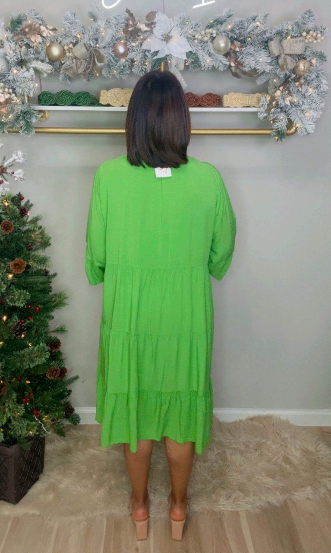 Italian Viscose Short Dress