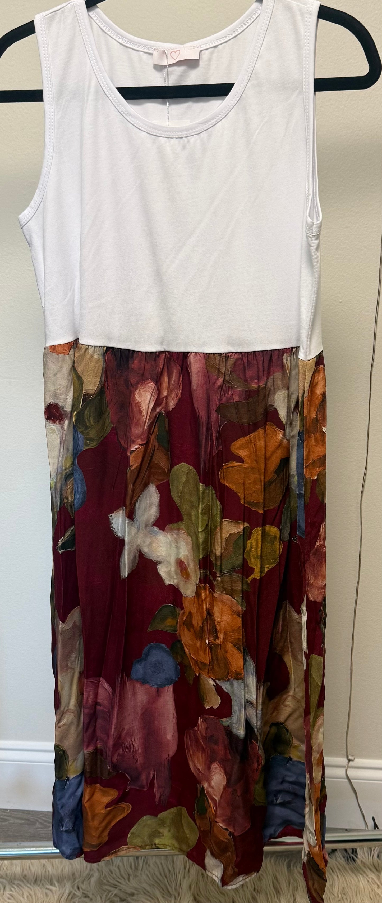 Italian Flower Stamped Midi