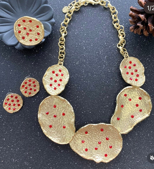 Zamack Hammered Quartz 3 pieces Set