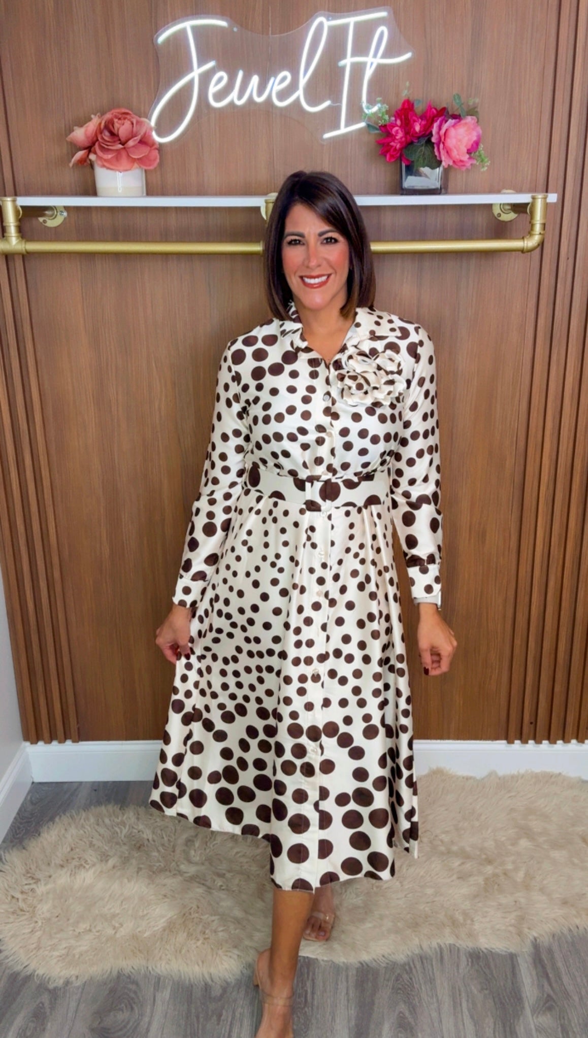 Italian Polka Dots Midi