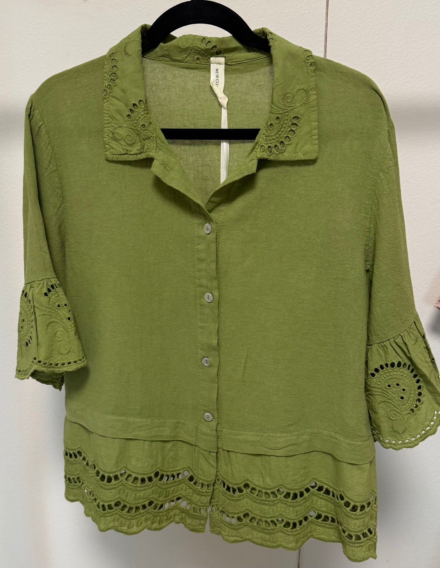 Italian Eyelet Blouse
