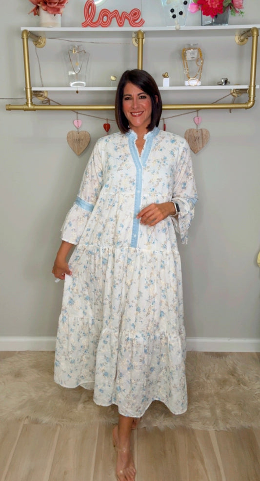 Italian Embroidered Maxi