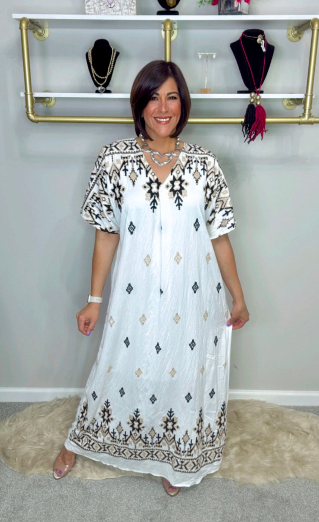 Italian Embroidery Maxi
