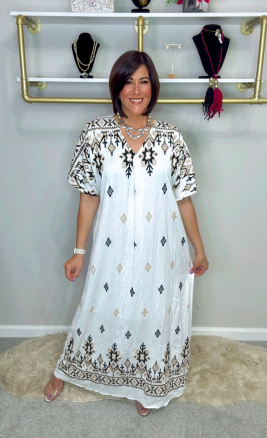 Italian Embroidery Maxi