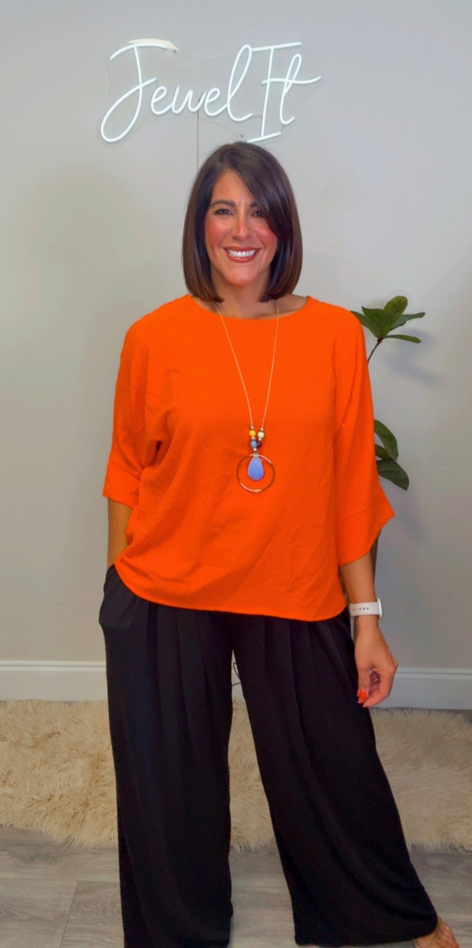 Italian Blouse with Necklace