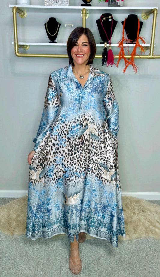 Italian Animal Print Maxi