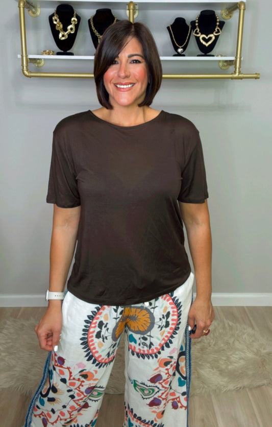 Italian Back Twisted Blouse