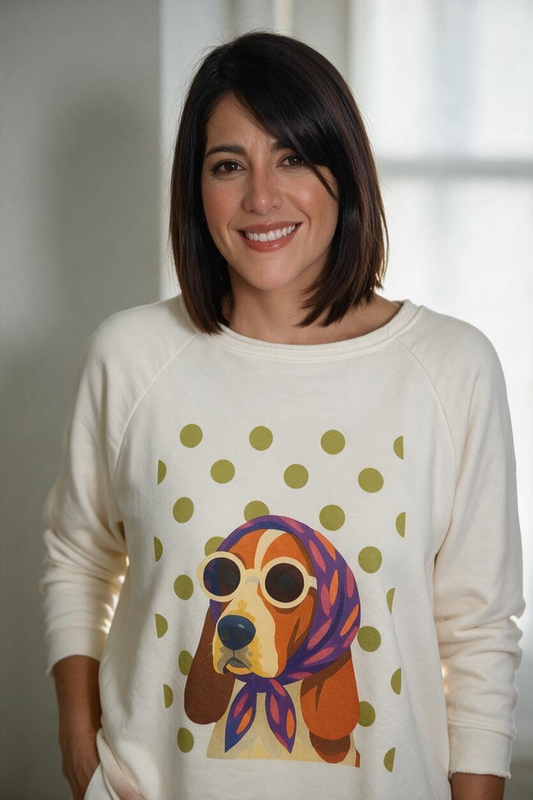 Italian Stamped Sweatshirt