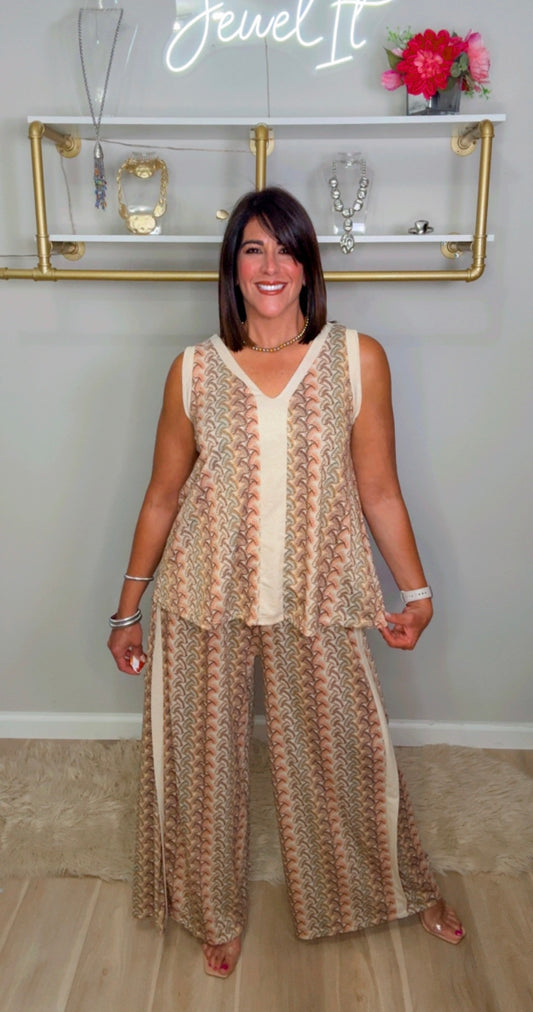 Italian Lurex Pant Set