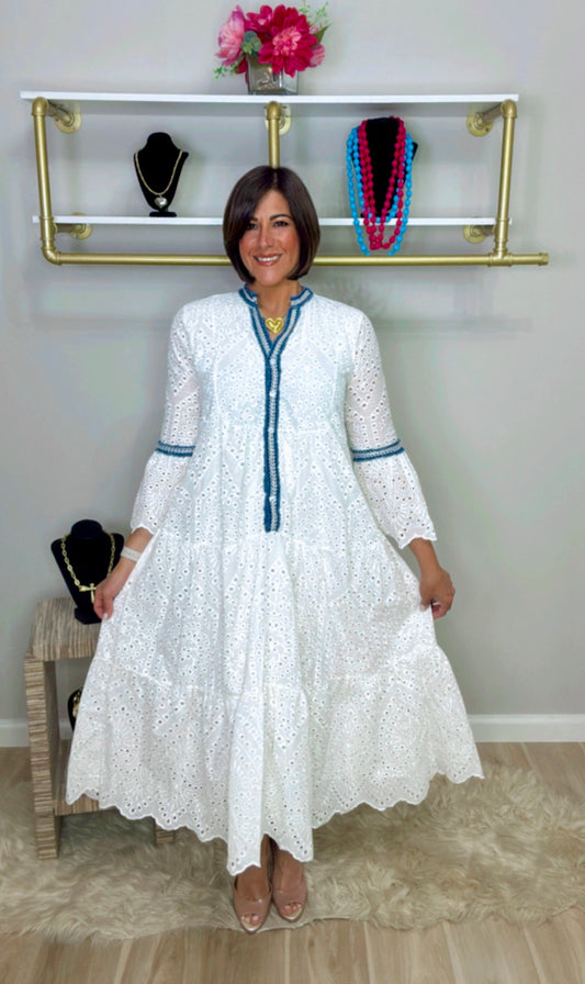 Italian Eyelet dress