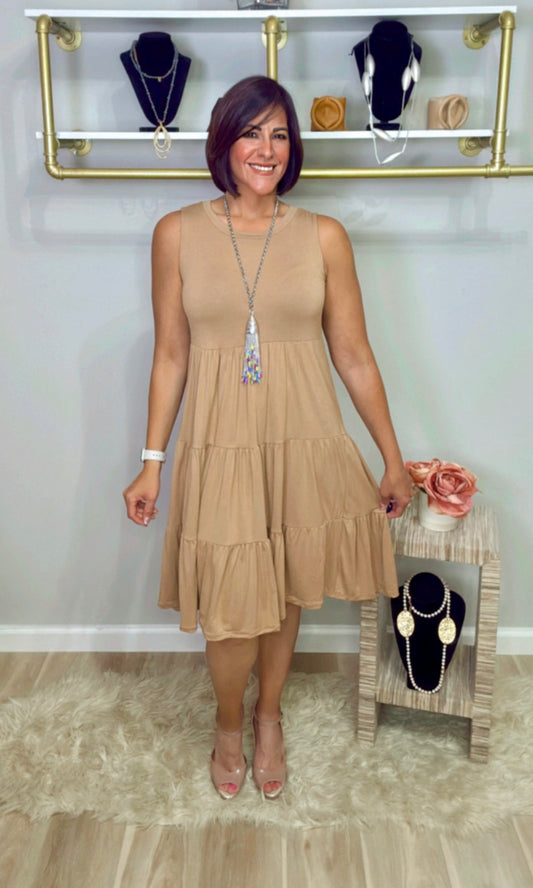 Italian Flowy Sleeveless Dress