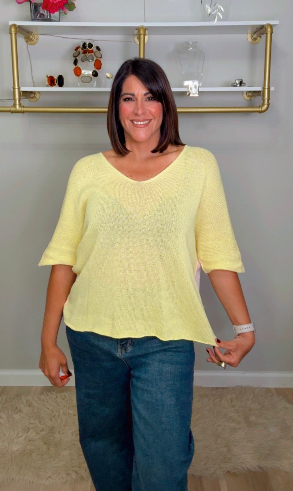 Italian Two Tone knit
