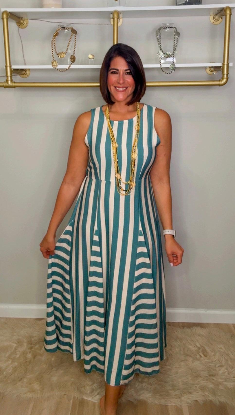 Italian Stripes Dress