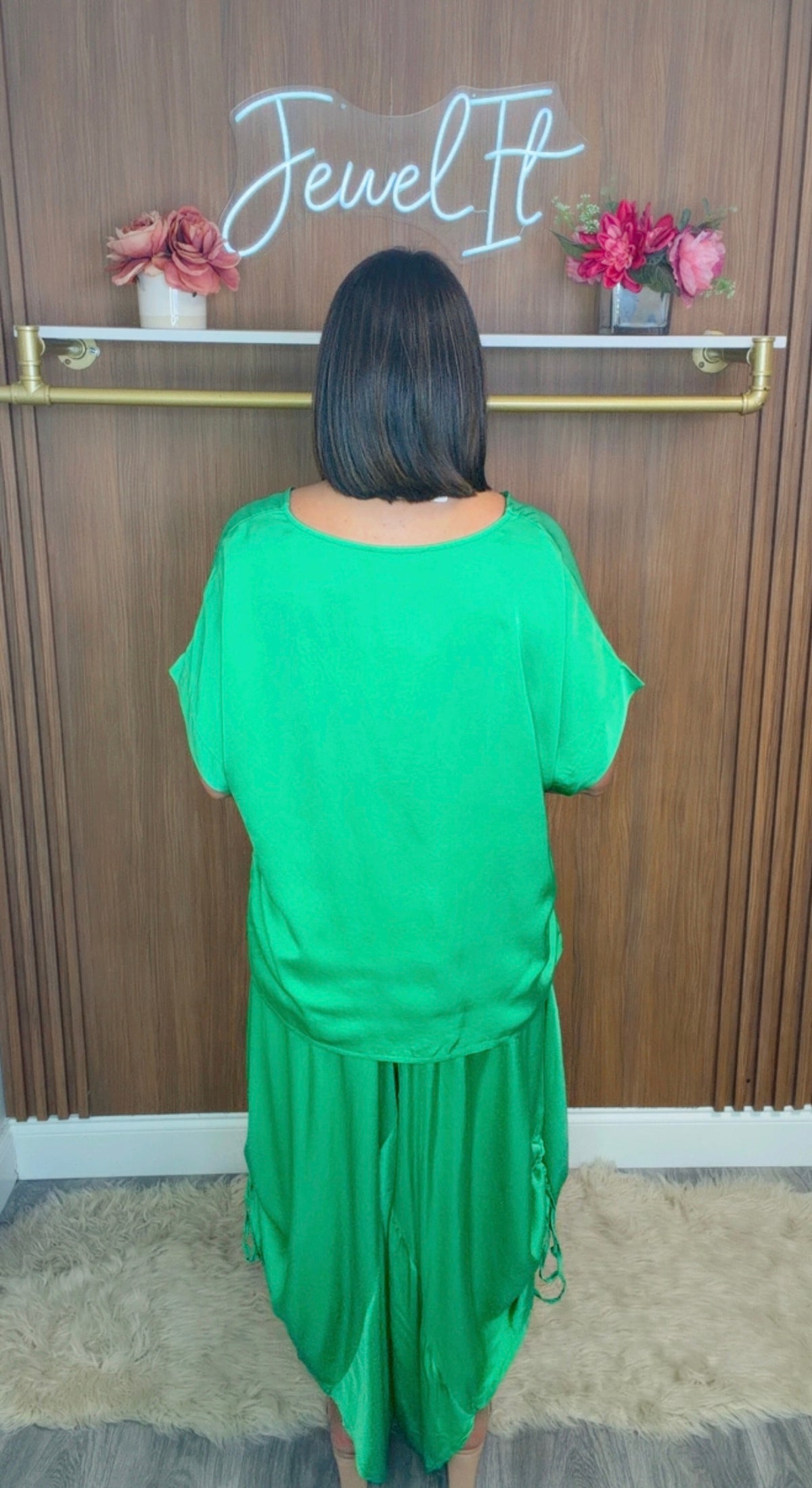 Italian Draped Pant Set