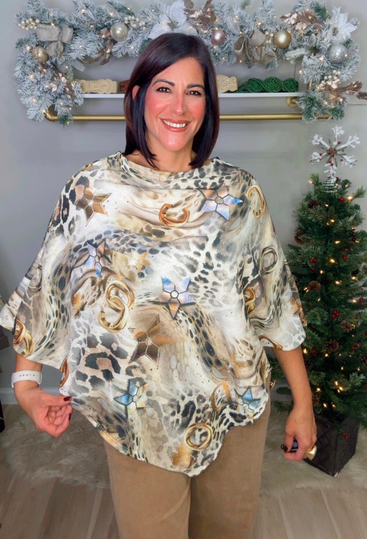 Italian Lurex Poncho