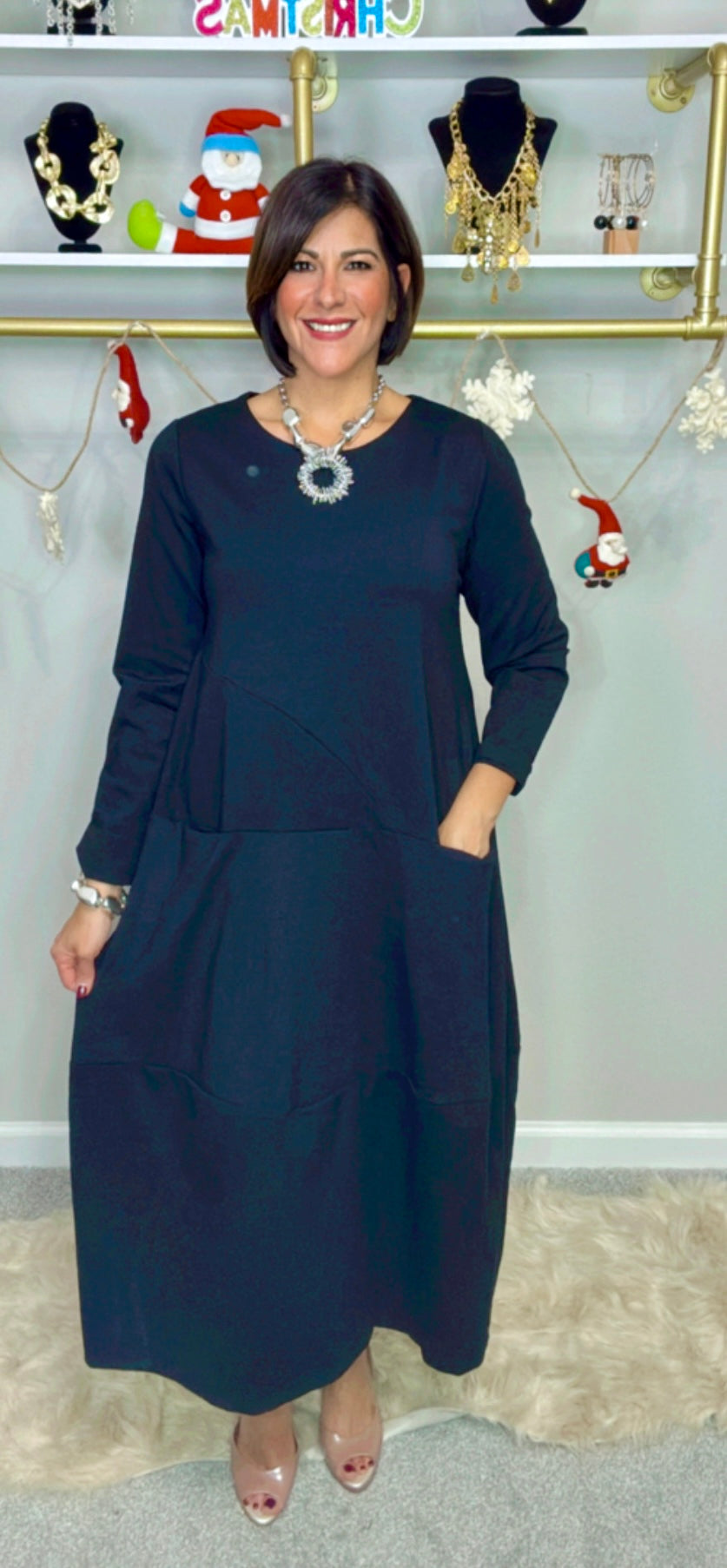 Italian Globe Midi Dress