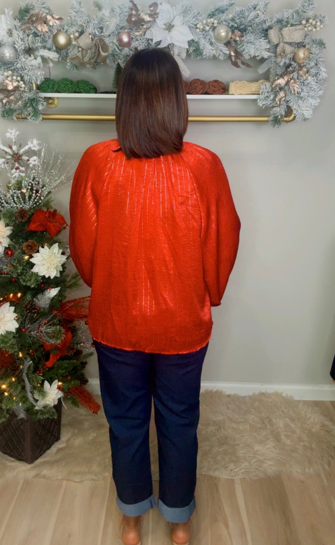 Italian Pinned Stripes Blouse