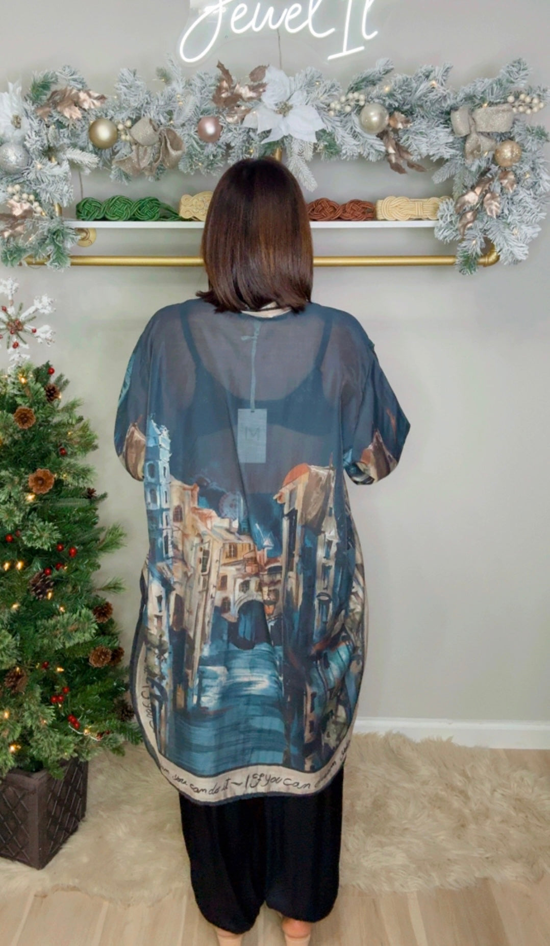 Italian Tencel Stamped Tunic