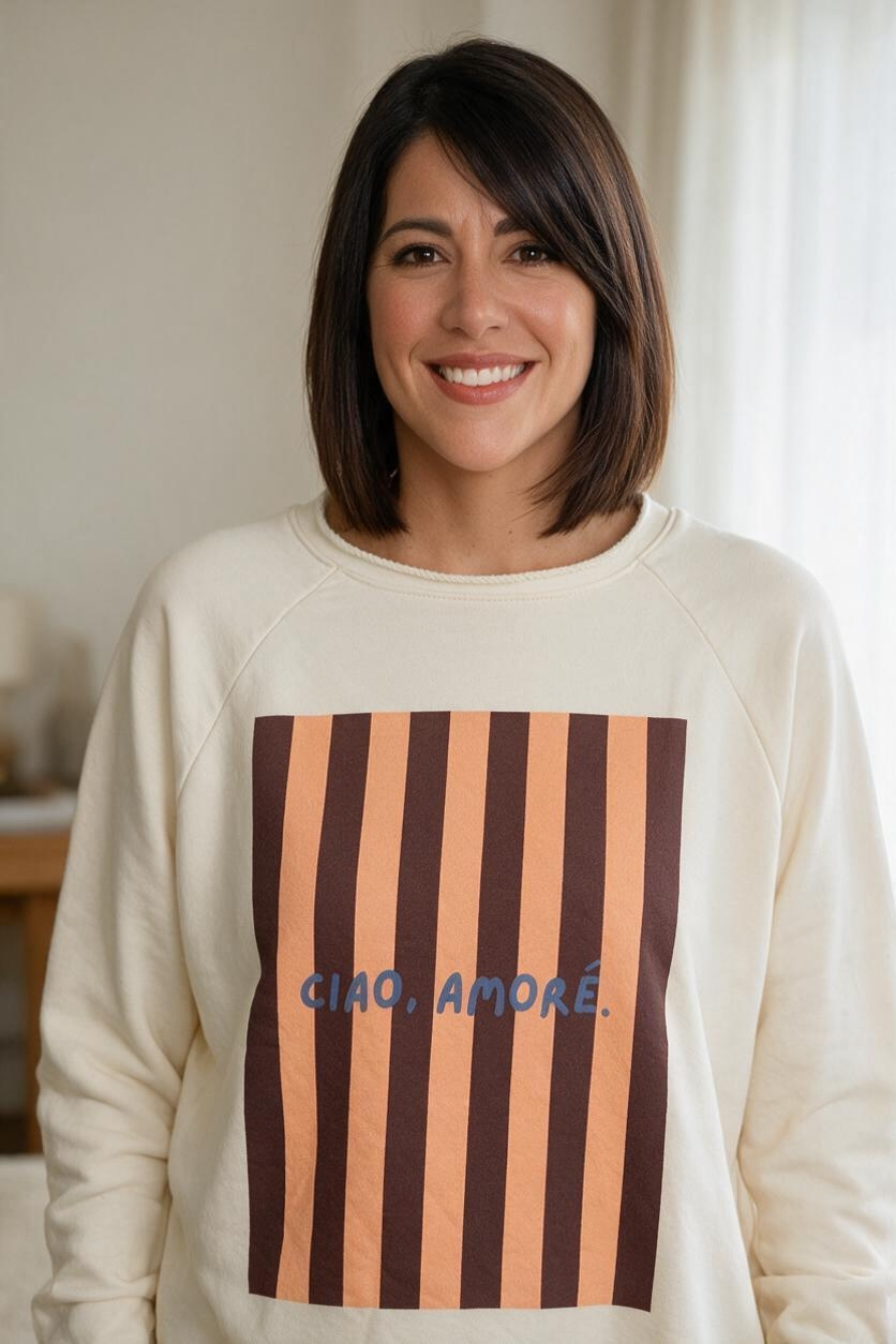 Italian Stamped Sweatshirt