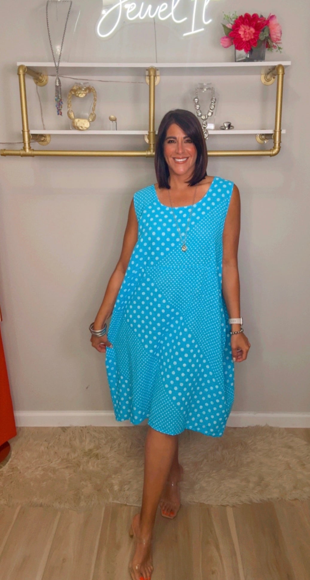 Italian Polka Dots Midi/oversized