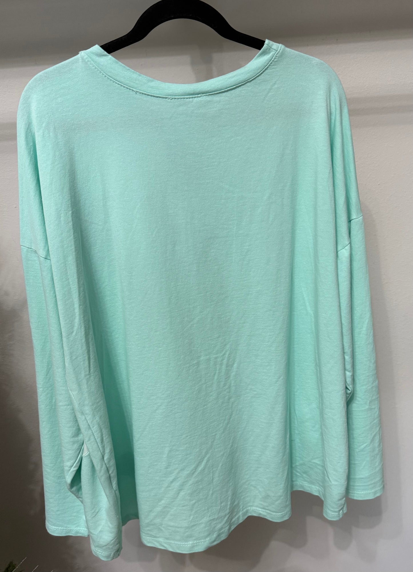 Italian “Wild LOVE” blouse with Rhinestone