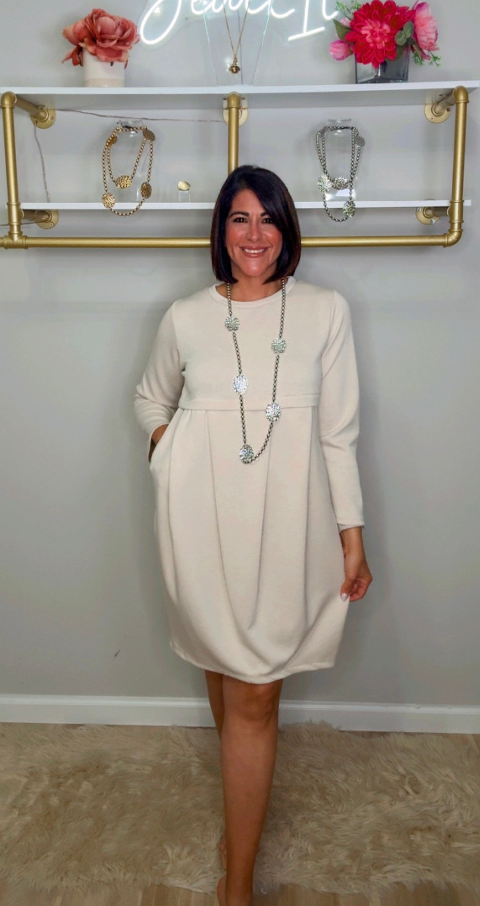 Italian Globe Short Dress