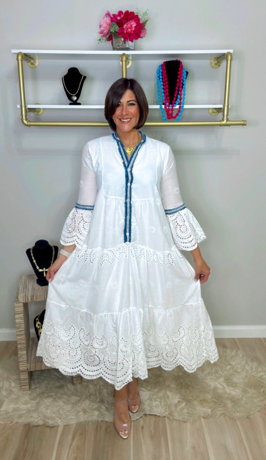 Italian Eyelet dress