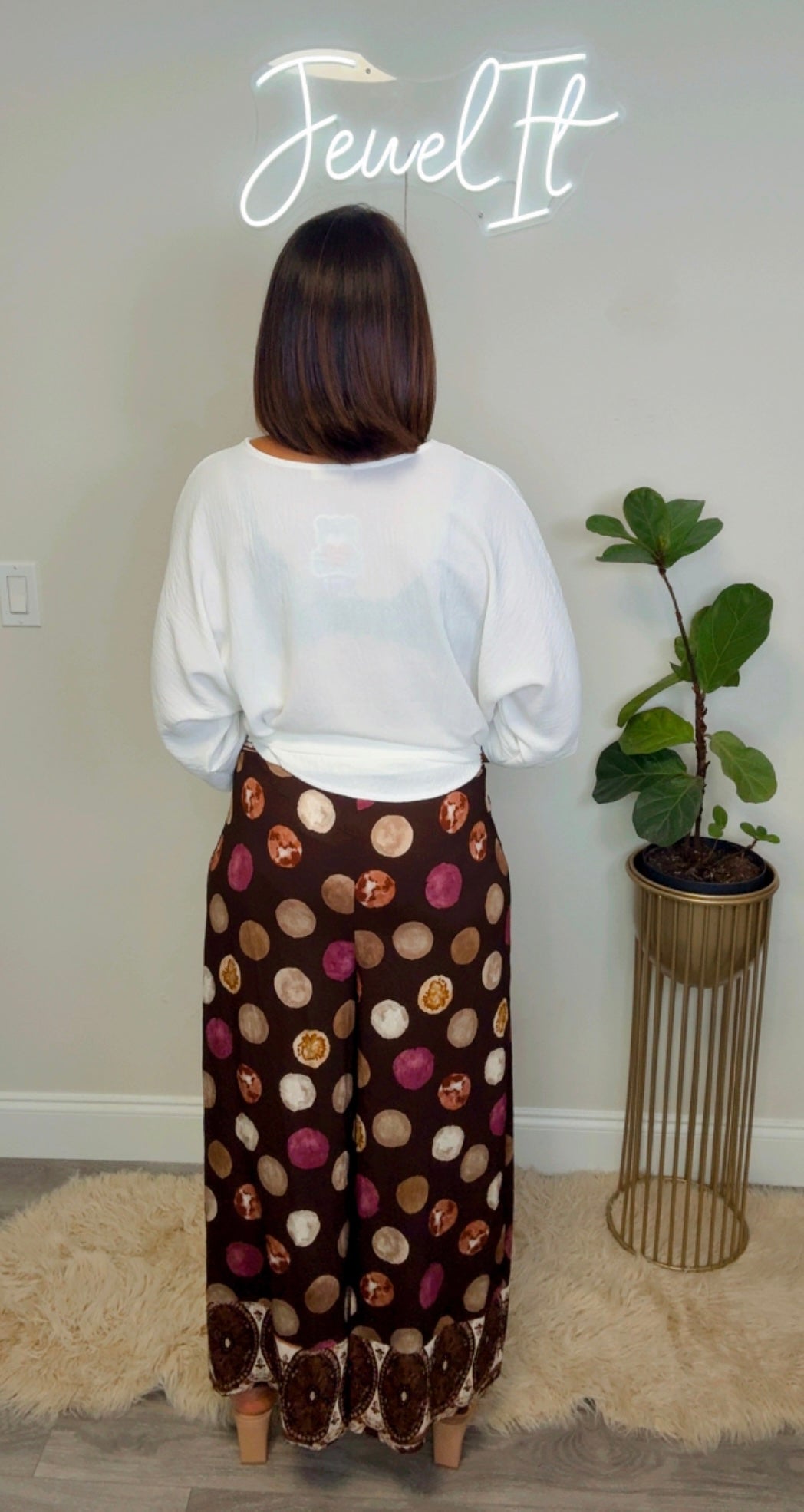 Italian Multi Polka Dots Trouser
