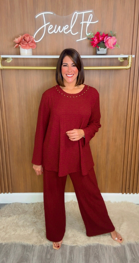 Italian Studs Pant Set