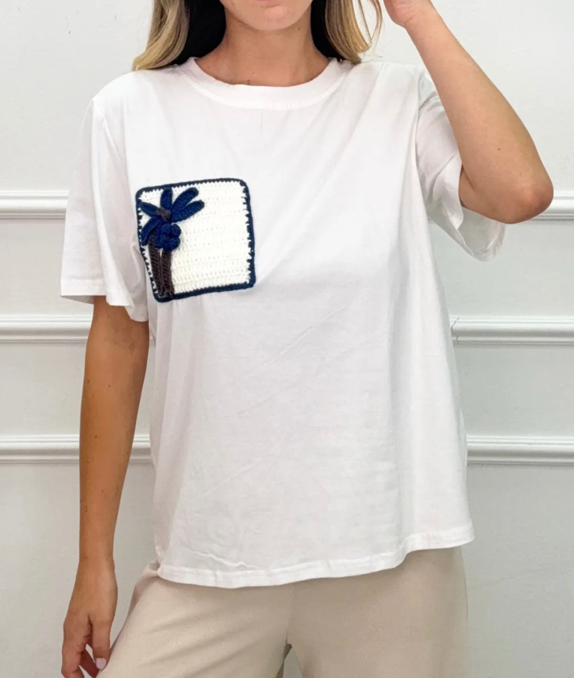 Italian Crochet Detail Blouse