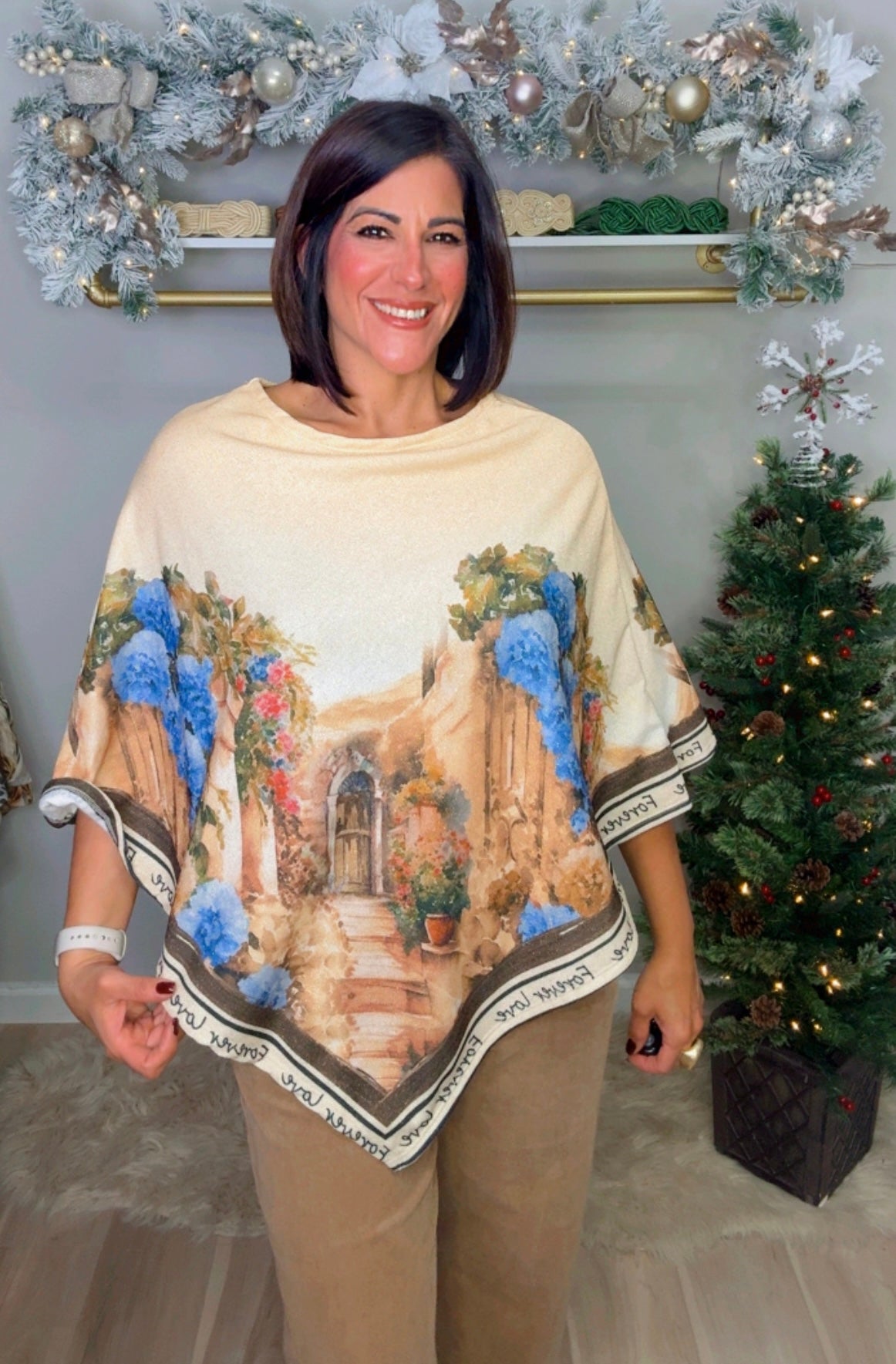 Italian Lurex Poncho