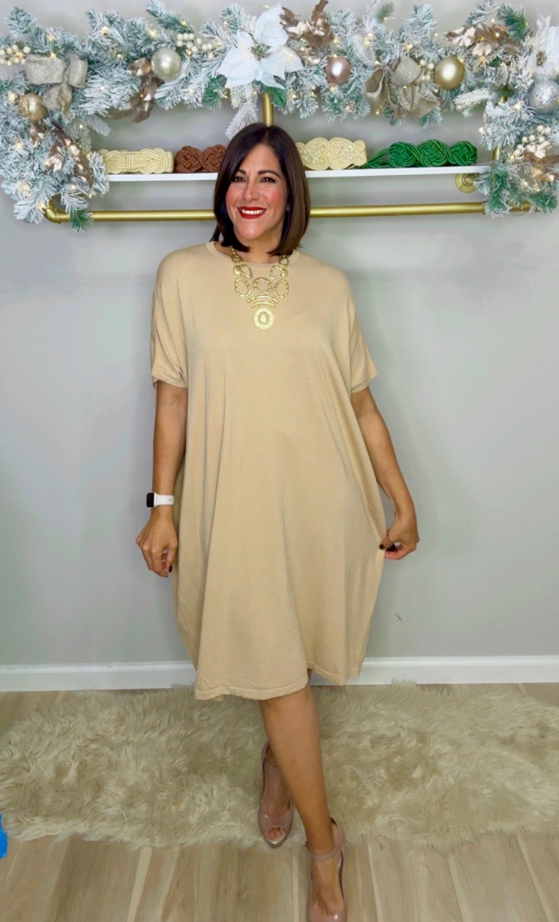 Italian Ovesized Dress Shirt belt included