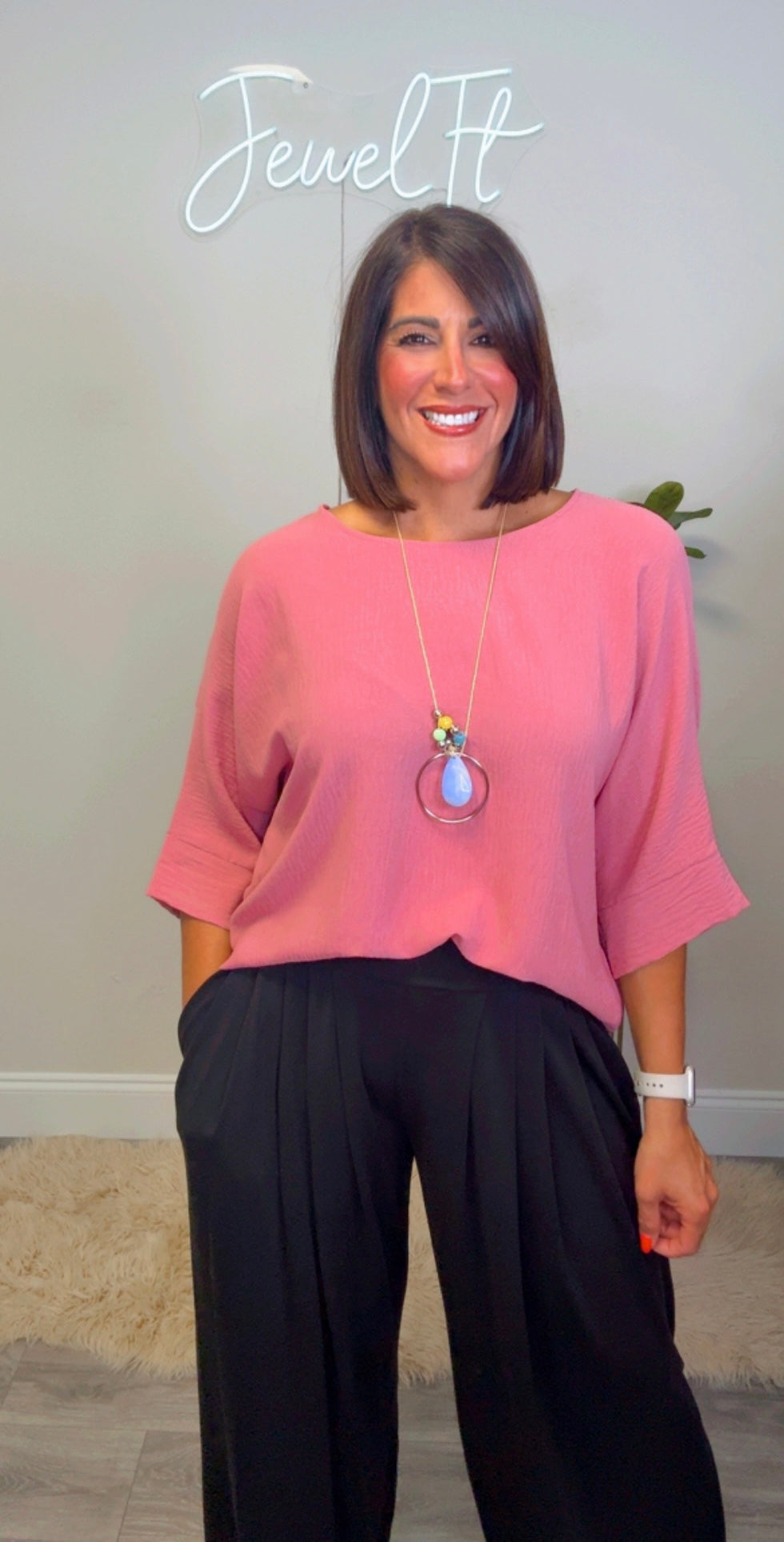 Italian Blouse with Necklace