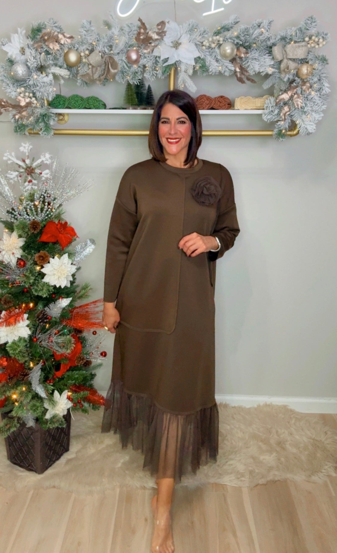 Italian Flower Tull Dres