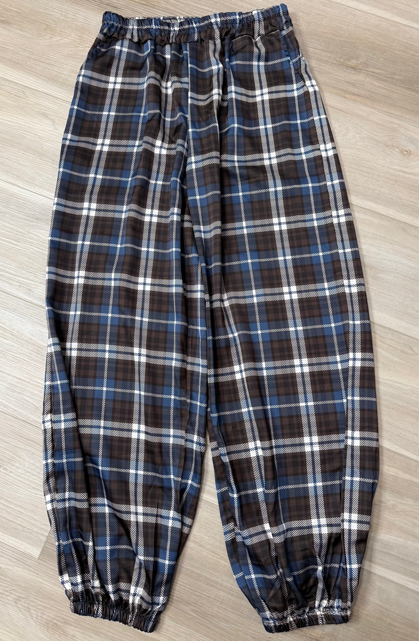 Italian Square Stamped Bubble Pants