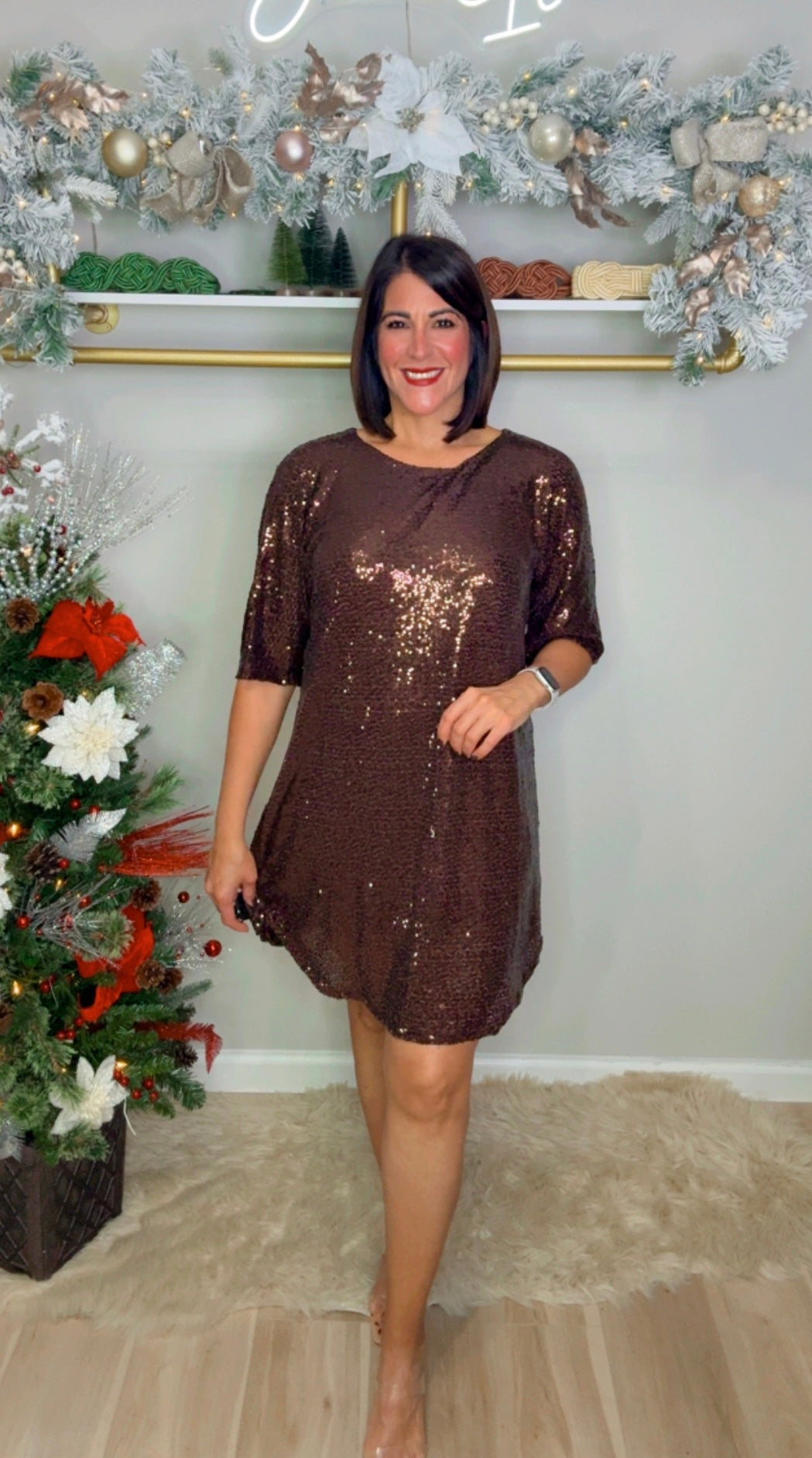 Italian Sequins Dress Shirt