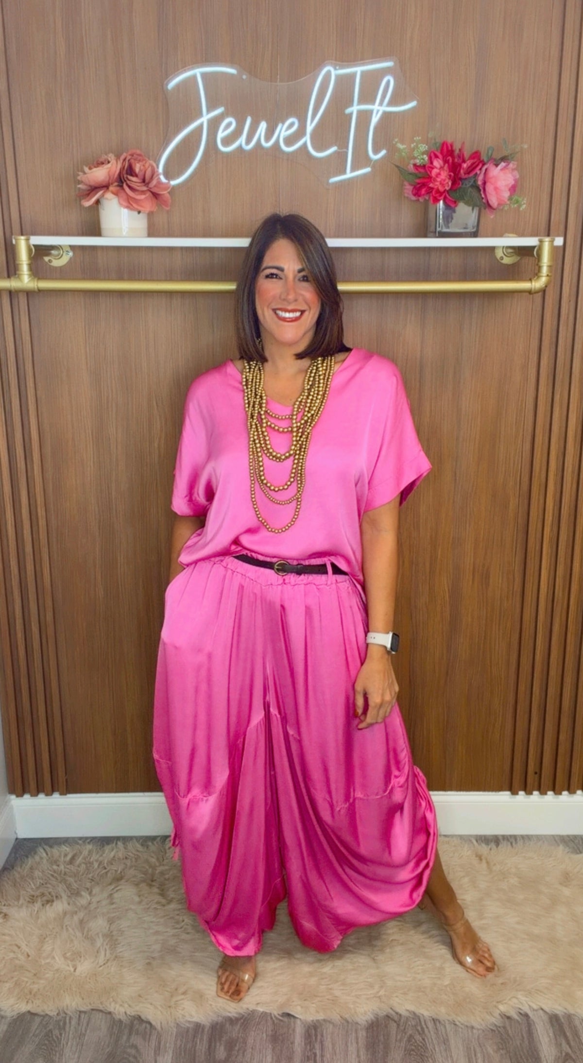 Italian Draped Pant Set