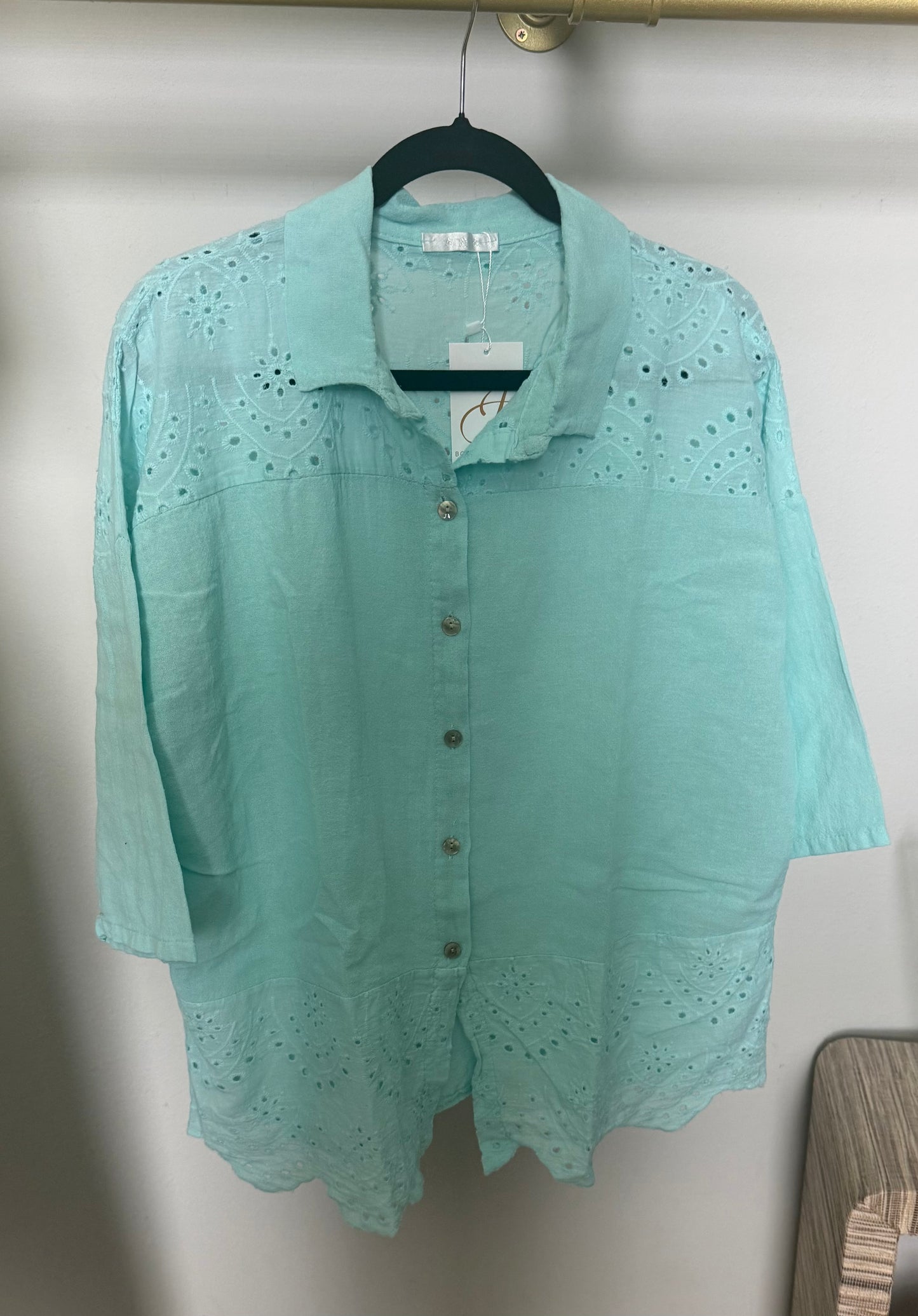 Italian Eyelet Blouse