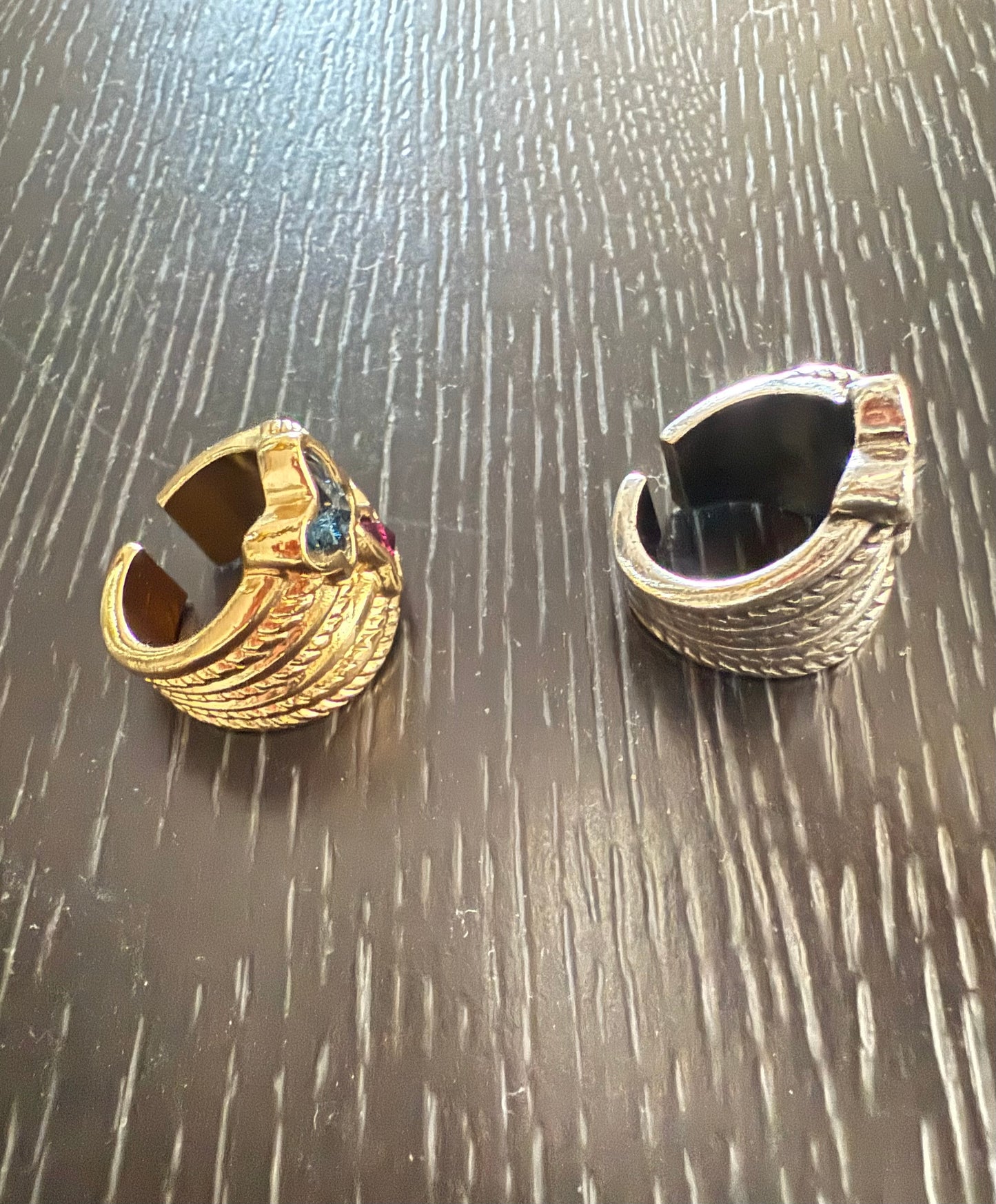 La Mala y La Fea Butterfly Ring/ Swarovski stone