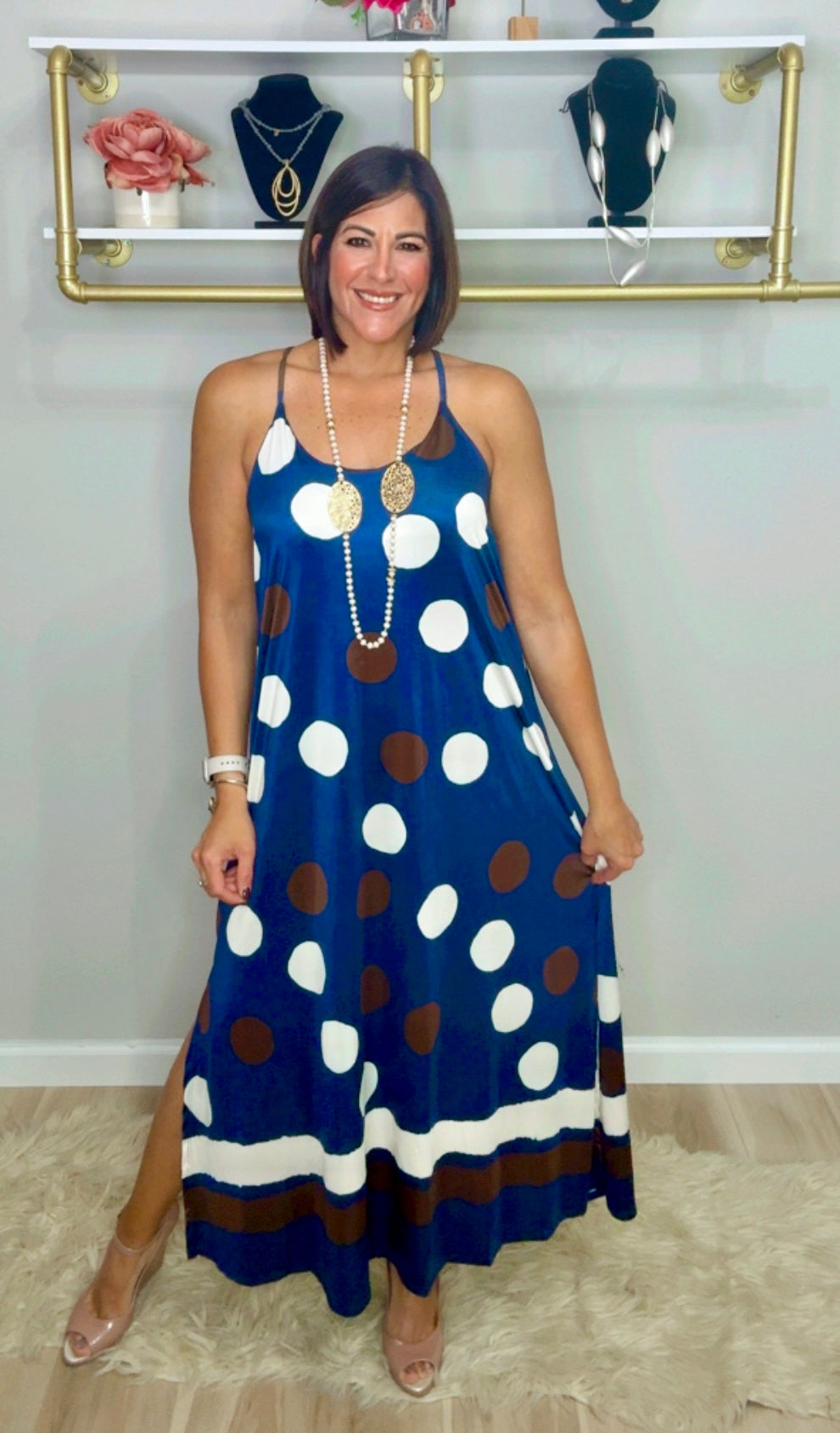 Italian Polka Dots String Dress